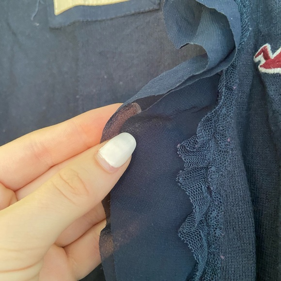 Navy Hollister Cardigan - Picture 5 of 5